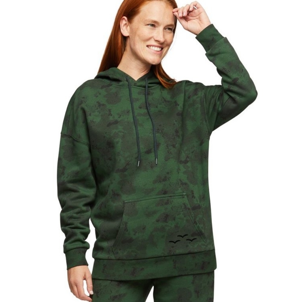 Lazypants Unisex Cooper Hoodie in Antique Military Camo Green
